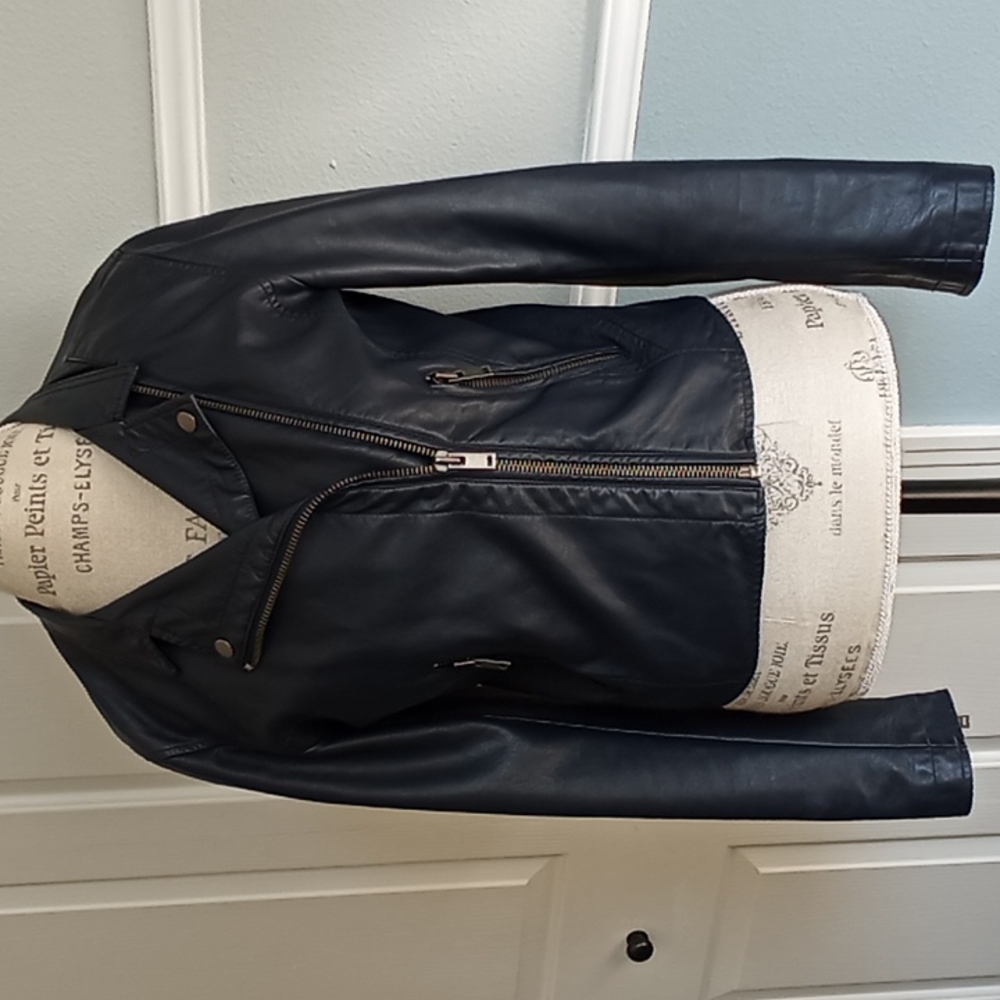 Anthropologie jacket size small- Navy blue